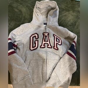 GAP Kids Gray and Navy Hoodie Jacket